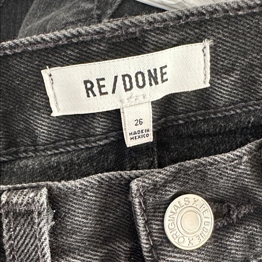 RE/DONE 50s‎ Cutoff Shorts High Waist in Black Size 26